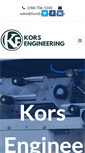Mobile Screenshot of korsengineering.com
